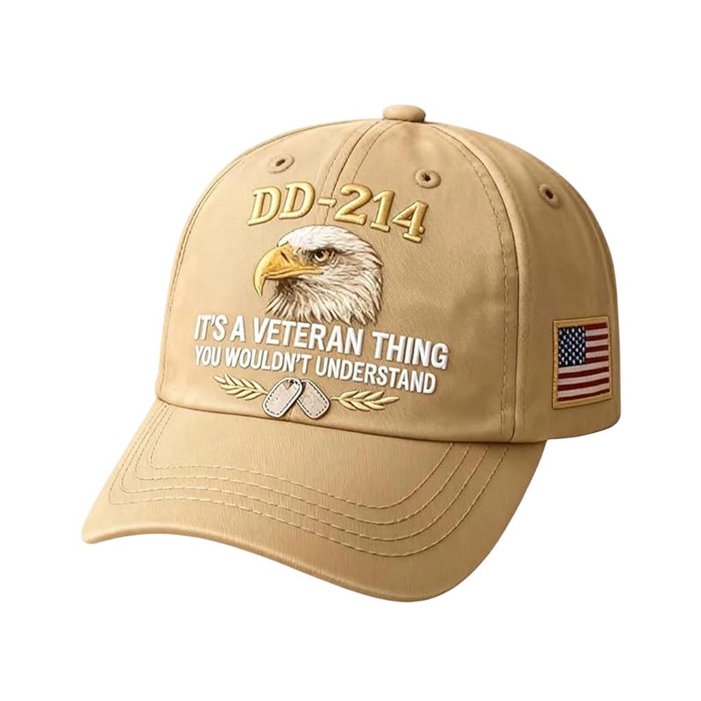 Cross-Border Washed Cotton Printed Hat Men'S 250Th Anniversary Eagle Commemorative Hat Amazon Dd-214 Flag Baseball Cap