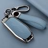 Zinc Alloy Leather Car Key Fob Case For Ford Fusion Mondeo Mustang F 150 Explorer Edge     Key Fob Car Key Case