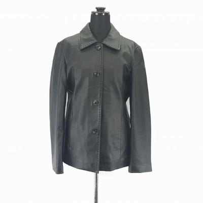 Mujent/Echte Lammlederjacke/Damen M/Schwarz/Seitentaschen(GEBRAUCHT)