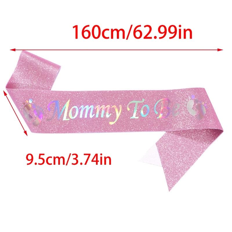 Baby Shower Sash Mommys to Be Sash Adjustable 3Color for Gender Reveal,Welcome Baby,Baby Sprinkle Ideals Mom and Dad Gift
