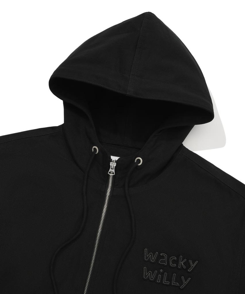 Wacky Willy Hooded Padded Work Jacket Black
