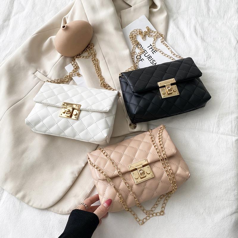 Square Button Embroidered Bags S Women's Bags Women's Fashion Shoulder Bags