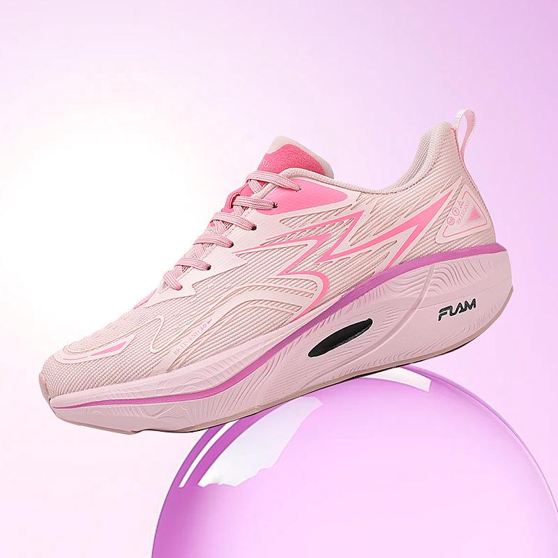 2025 nowe latające buty do biegania z trójwłóknowego włókna z amortyzacją, buty do biegania o wysokiej wartości technologicznej dla młodych par, do wyścigów maratońskich