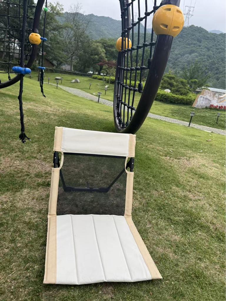 Breathable Mesh Folding Aluminum Camping Chair with Extended Backrest