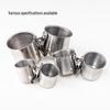 Stainless Steel Parrot Food & Water Double Clamp Cup for Starlings & Mynas - Bite-Resistant Feeder