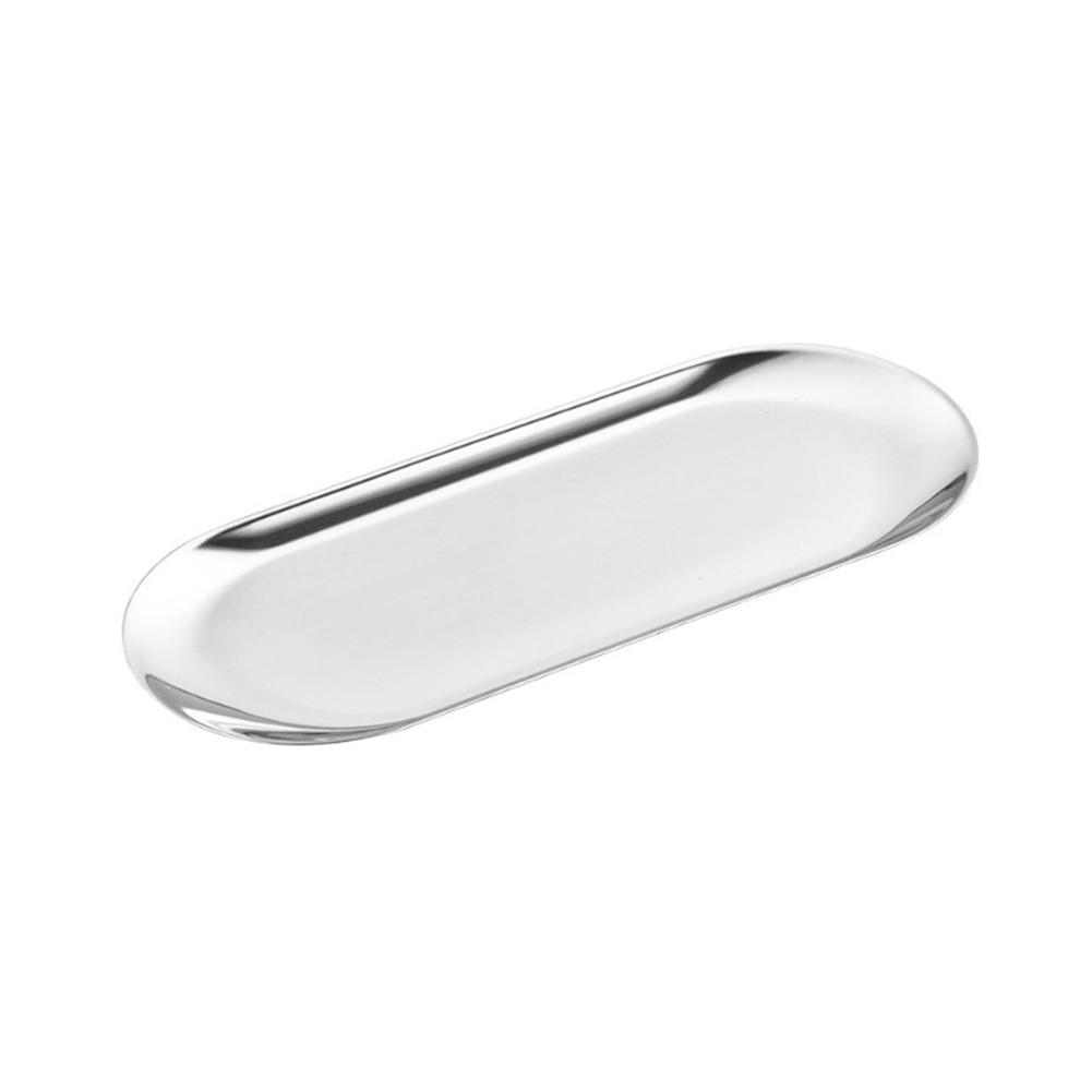 Compact Oval Tray Enhance the Aesthetics of Your Home with This Silvery Tray