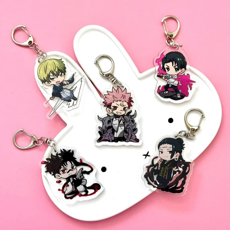 Acrylic Keychains for Jjk Yuta Okkotsu Kenjaku Ryomen Sukuna Chibi Version Decoration Pendant Anime Key Buckle Exquisite Gift