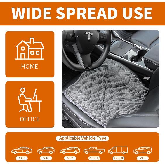 Car Seat Cushion For Driving,Slip-Resistant 3D Foam Mesh Office Chair Cushion To Relief Sciatica & Back Coccyx Tailbone Pain (1)