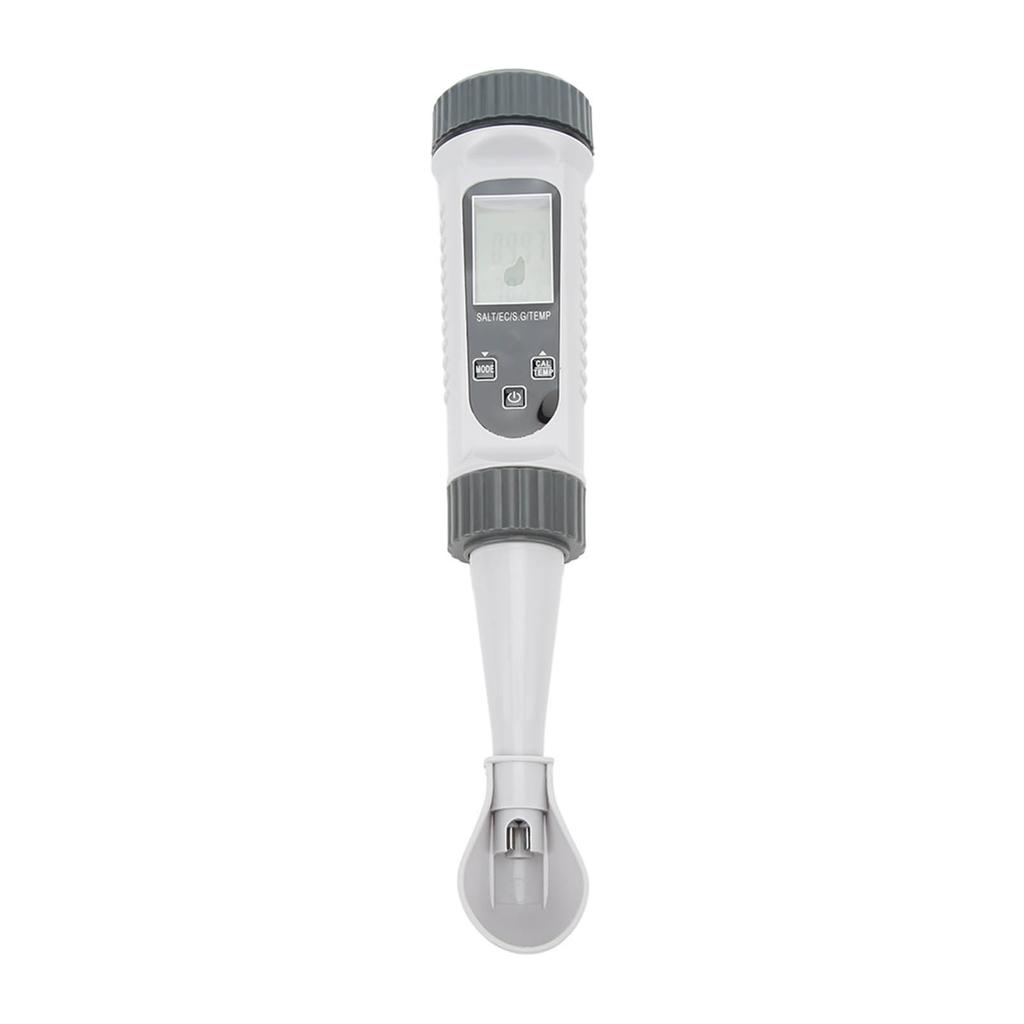 Digital Salinity Tester High Accuracy Wide Range Temp Comp Large LCD Water Quality Tester for EC