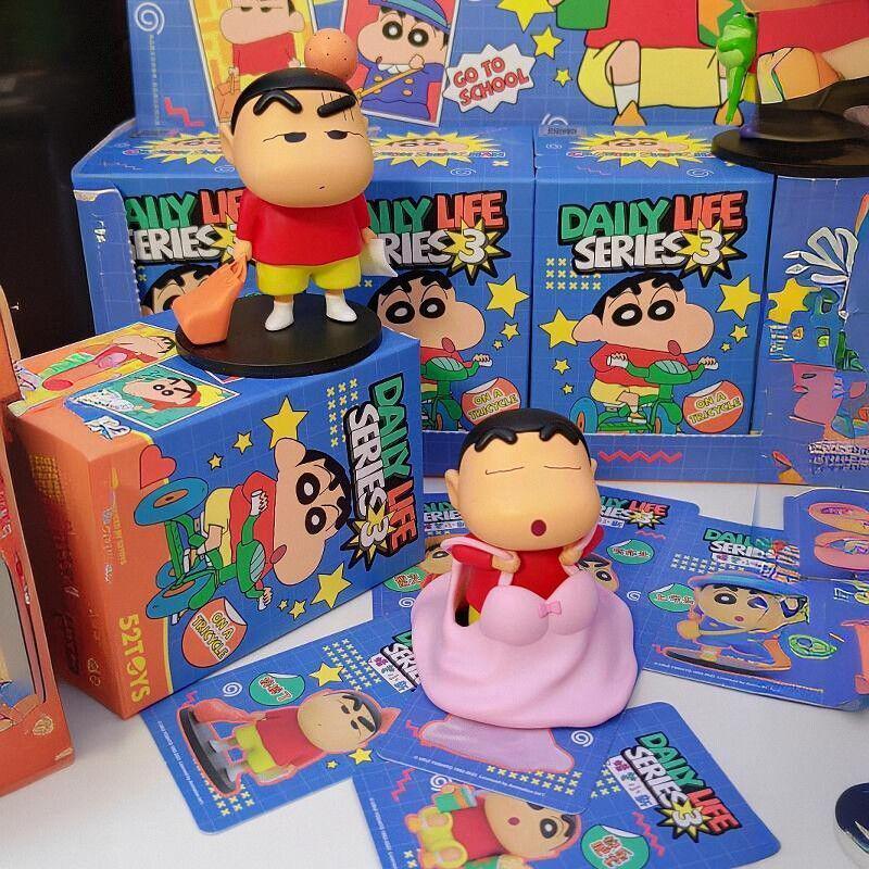 Crayon Shin-chan Serie 3 Trendige Spielfigur - Niedliche Plüschpuppe & Schreibtischdekoration Geschenk