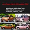 For Nissan March Micra 2010-2022 Outer Trim Chrome Accessories Deflectors Visors Rain Guard Door Visor Vent Shades Ventvisor