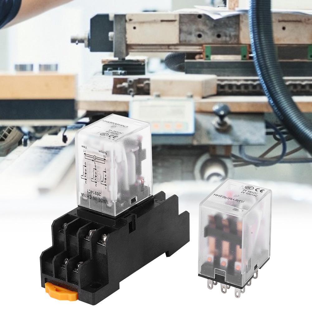 

HH53P(MY3NJ) Small Intermediate Electromagnetic Relay With Base 24VDC 220VAC 11 Pin