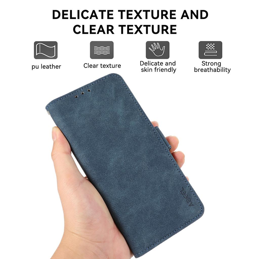 ABEEL For Xiaomi Redmi Turbo 4 Pro 5G/Poco F7 5G Case PU Leather Folio Stand View RFID Blocking Phone Cover