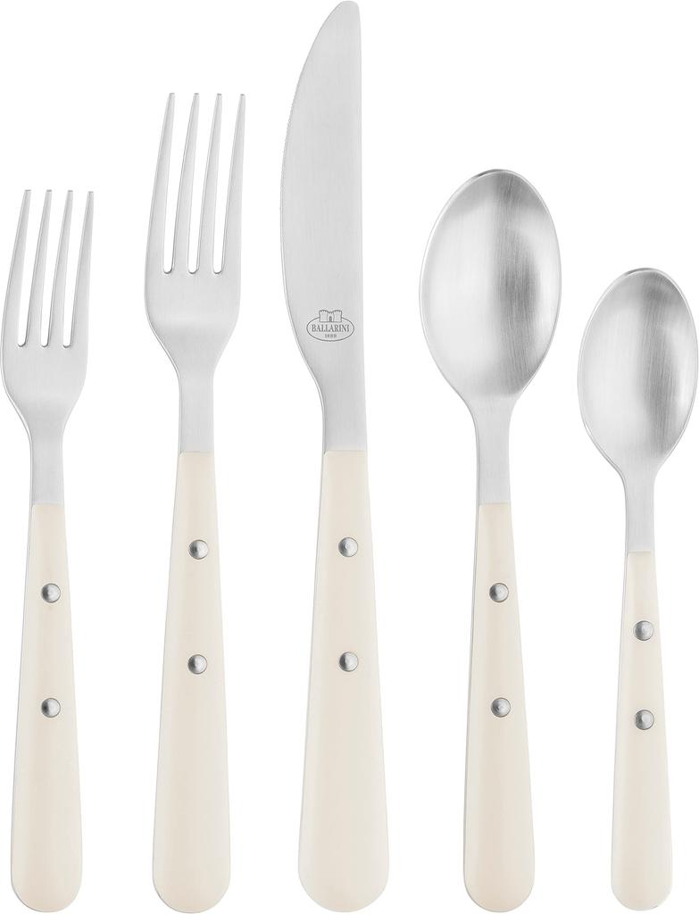 Ballarini Avola Flatware Set in Cream White Japanese Ballarini Avola Flatware 20-Piece (Official Product) 01222-320