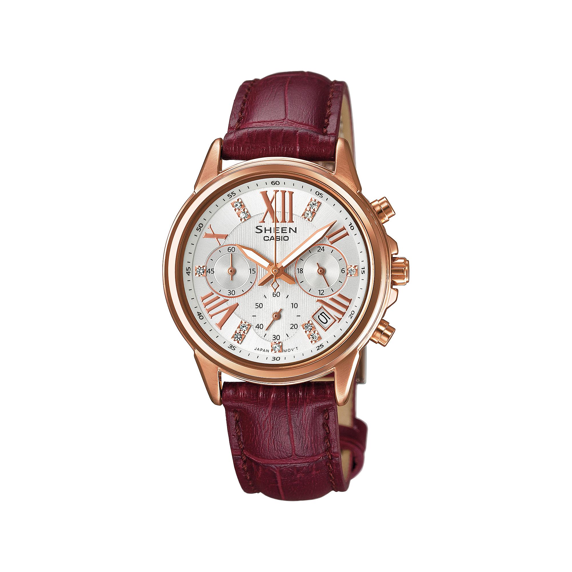 

Casio Men s Water Resistant Analog Quartz Watch SHE-5026GL-7A белый