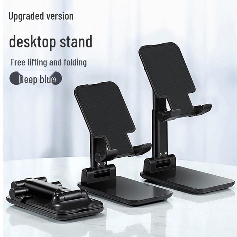 360° Rotatable & Foldable Alloy Phone Holder, Portable Desktop Stand for Videos and Dramas