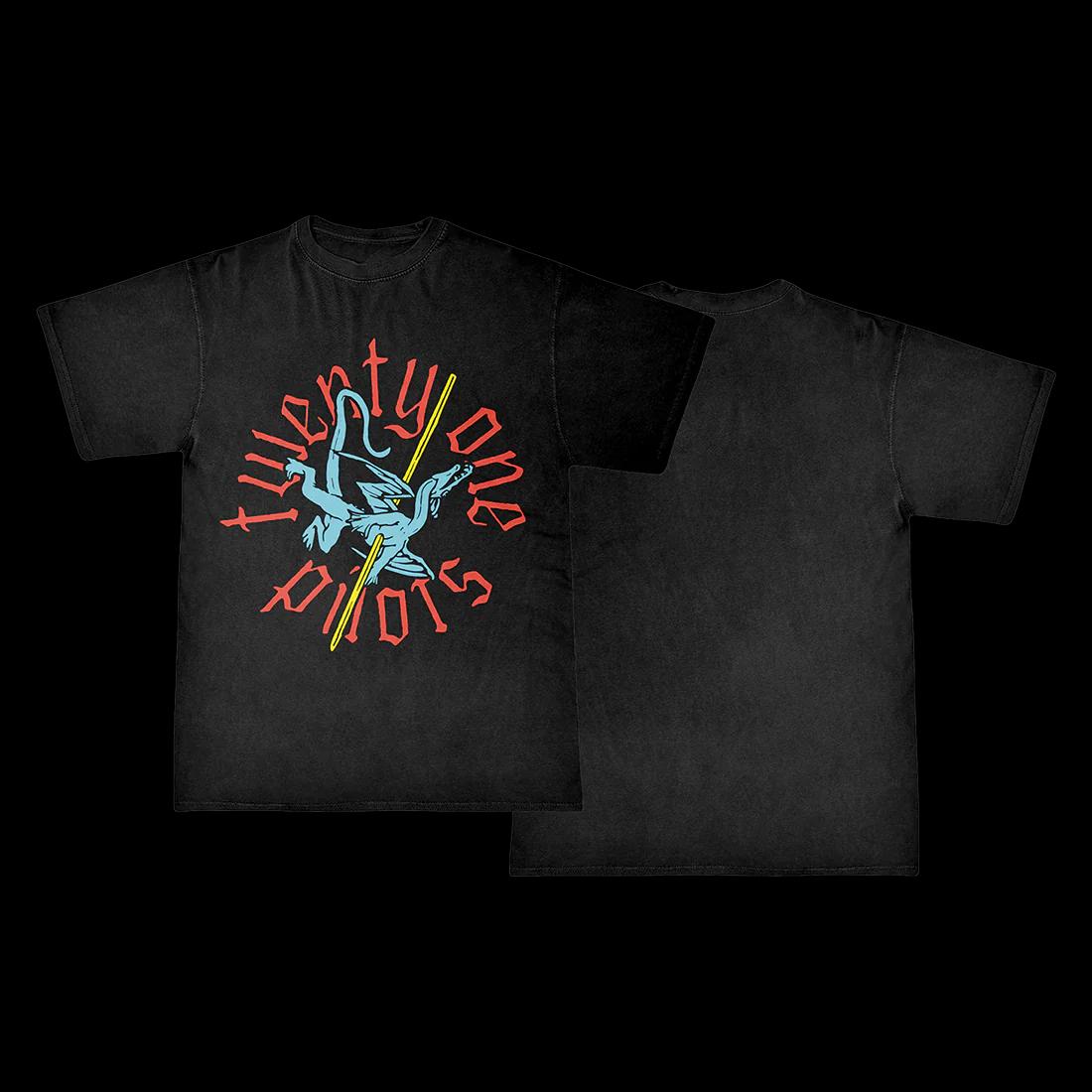 

Rock Band Twenty One Pilots Vintage Washed Oversized T-shirt Men Women Fashion Hip Hop T-shirts Cotton Casual T Shirt Streetwear XXXL золотий