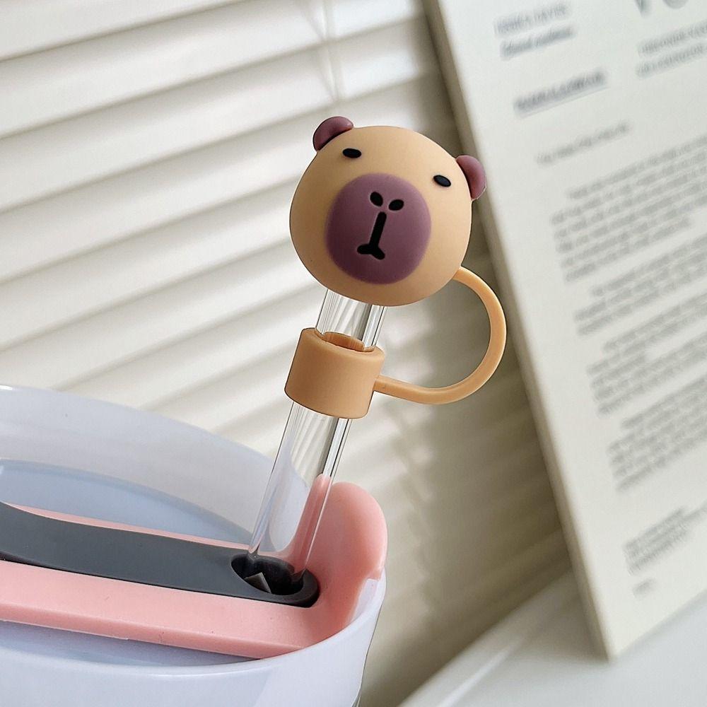 Reusable Silicone Straw Plug Splash Proof Cup Accessories Straw Tips Cover Kitchen Tool Drinkware Drinking Dust Cap Bottle