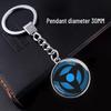 Naruto Sharingan Time Gem Silver Keychain Ornament
