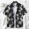 Angenster Aloha Scurt Hawaiian Floral Plus Relaxat Perfect pentru Cămașă Bărbați, Mânecă, Vară, Cămașă, Unisex, Imprimeu, Mărimi, Unic, Elegant, Ușor,