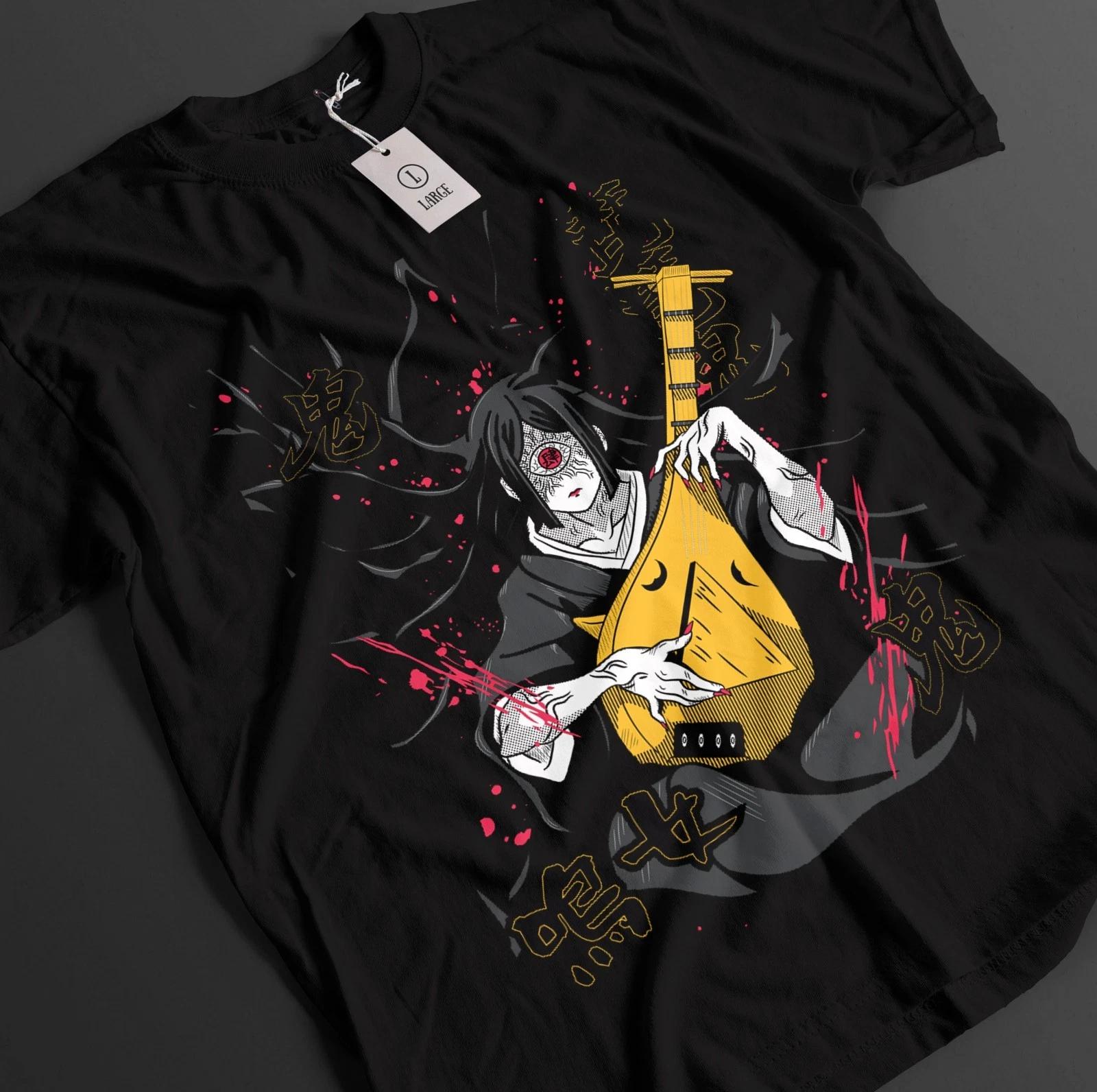 Demon Slayer Shirt Nakime Upper Moon 4 T-Shirt Tanjiro Kimetsu No Yaiba Tee XXXXL