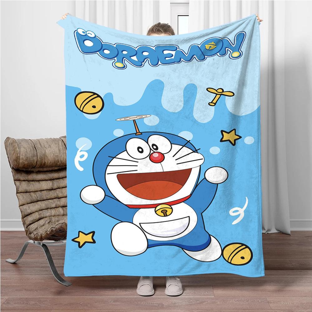 Doraemon Japonský Anime Deku Dívky Kluci Plyšový Dekorační Deku na Pohovku Novinka Teplý Deku na Všechna Roční Období Děti Student Děti Dárek