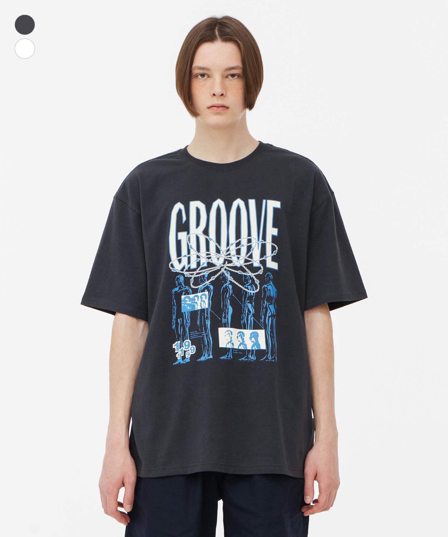 Groove Lime Pixel Groove Short Sleeve T-Shirt (Lrsmctr725M) White/S/Free