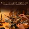 1979Pcs Moc Steam Whale Ship Building Set With Light Mechanical Transmission Model Toy Retro Steamboat Bricks Cool Gift For Boys