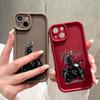 Soft Silicone Square Ladder Printing Pattern Phone Casing Full Cover Camera Shockproof Protection Rubber Case for iPhone Infinix Tecno OnePlus