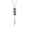 Long Allpurpose Beautiful Necklace For Women In Geometric Style With Sparkling Crystal Pendant