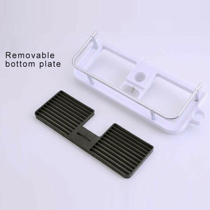 1pc Bathroom Storage Shelf Pole Shower Caddy Basket Tidy ABS Hanging Organiser Tray Rack Home Supplies
