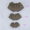 Niannyyhouse 10cm, 15cm, 20cm Plush Clothes, Solid Color PantsShorts, Cotton Doll Outfit, Dress-Up (a1, 15cm)