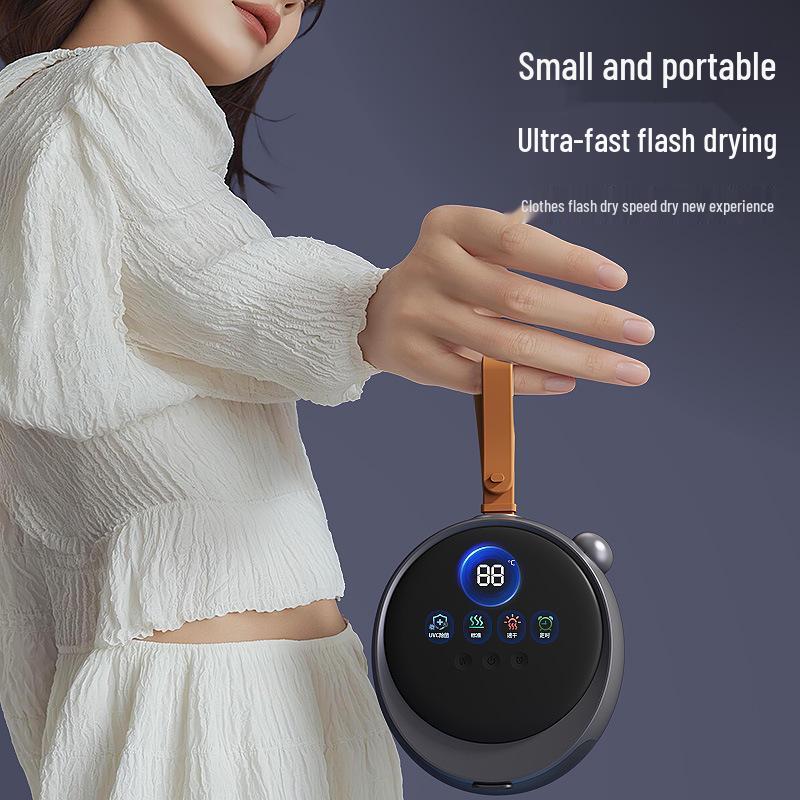 

Compact Mini Dryer: Fast Drying, Sterilization, and Mite & Odor Removal for Household Use. US Plug чорний колір сірий