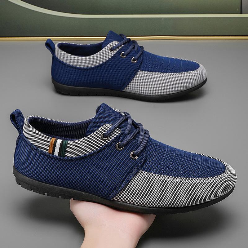 Large Size New Breathable Canvas Shoes Low Top Casual Shoes
