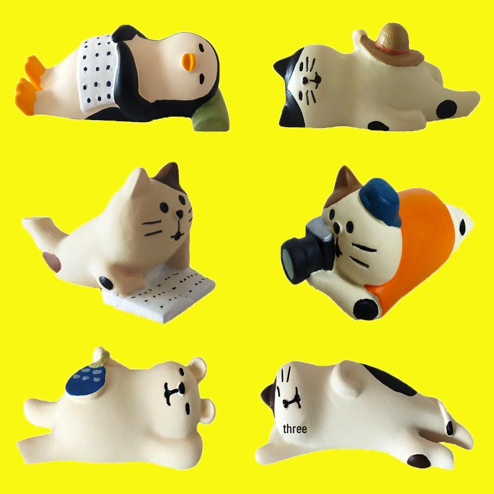 Creative Miniature Zakka: Shiba Inu, Penguin, Cat, Polar Bear, Edamame Lazy Cat Ornaments