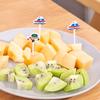 6 Stück/Set Auto Burg Gemüse Niedlich Mini Kleinkind Kinder Obstgabeln Zahnstocher Kinder Lebensmittelspieße Cartoon