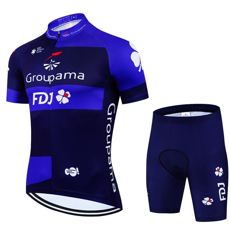 Unisex Cycling Jersey Shorts Set Quick-Dry Mountain Road Bike Apparel Breathable Performance Wear