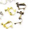 10 Pieces Clip On Earring Converter with Easy Open Loop for DIY 12mm