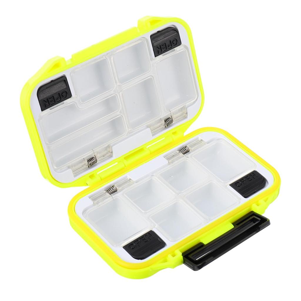 Parliky Waterproof Fishing Tackle Box Small Storage Case 4.33X2.95X1.38 Inch