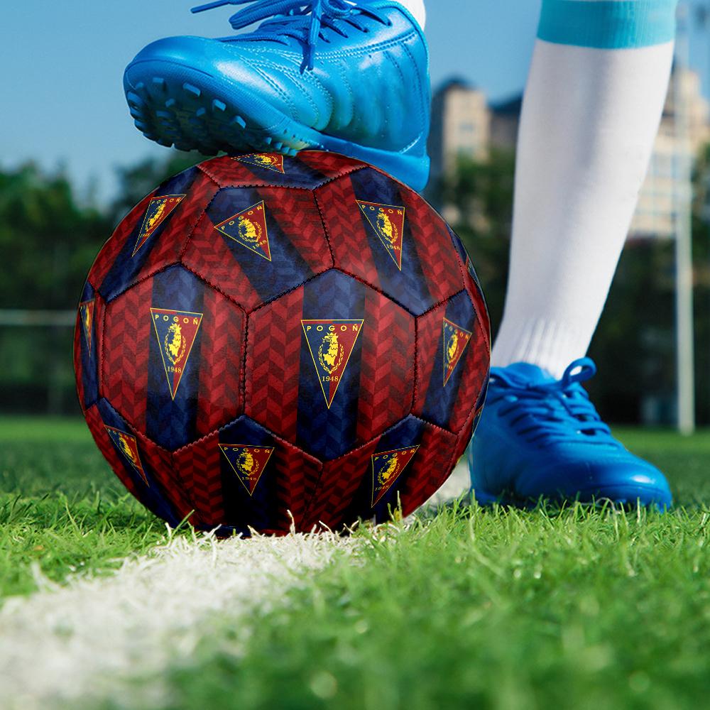 Pogon Emblem Design Size 5 Soccer Ball,Indoor/Outdoor Suitable for Training Matches Tournaments Practice Games Perfect Gift for Fan