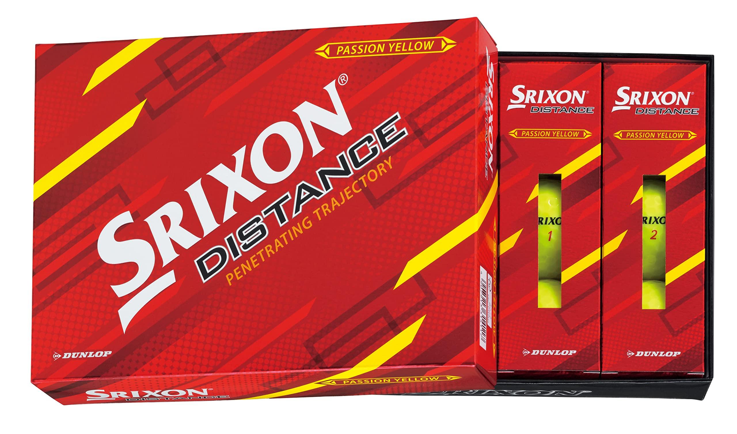 

Мяч для гольфа DUNLOP SRIXON DISTANCE9 2022 Модель 1 Дюжина Страсть Желтый (12 шт.)