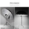 Black & White Reflective Parabolic Umbrella Softbox for Outdoor Studio Portrait Photography