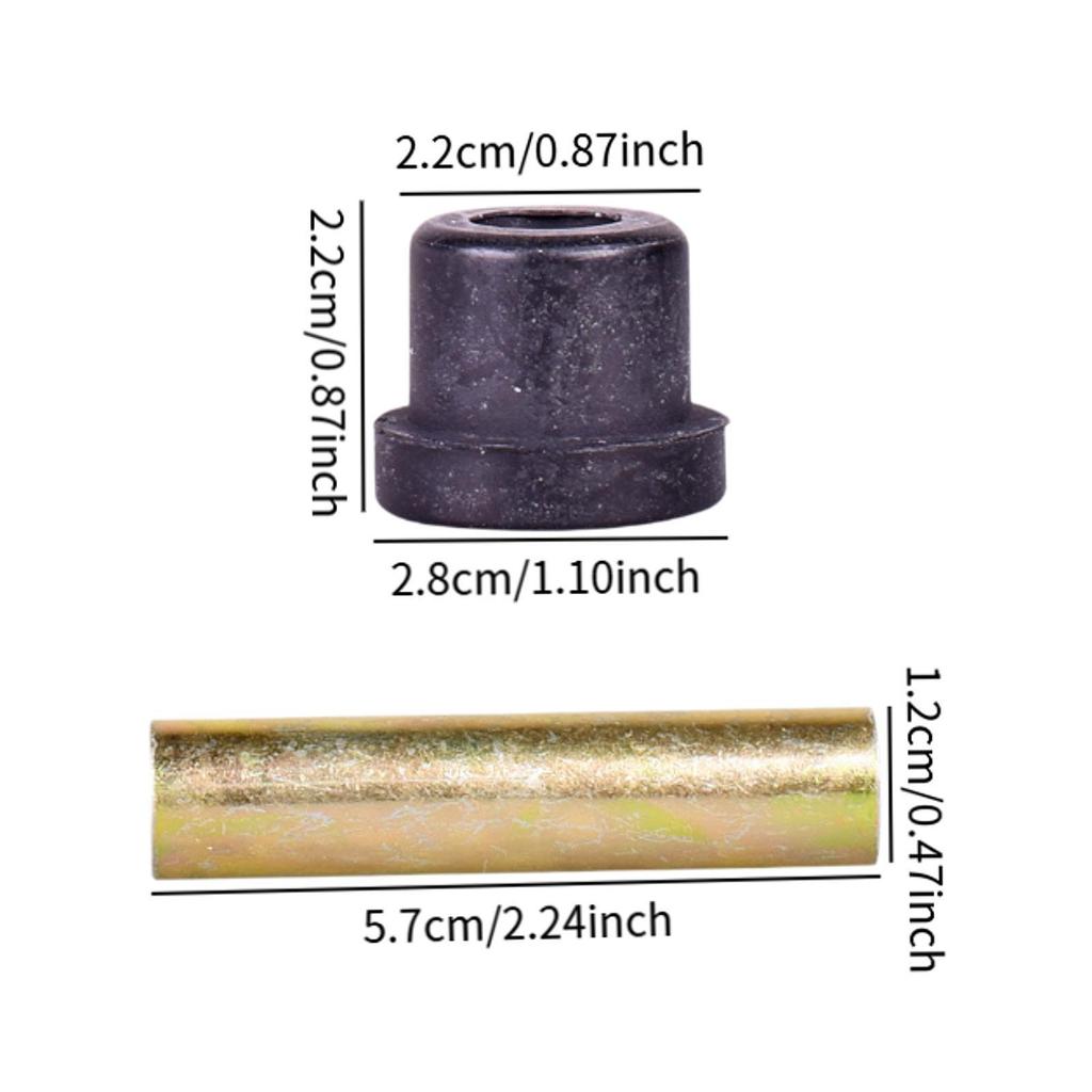 Golf Cart Front Rear Leaf Spring Bushing Premium Rubber Iron Sleeve Kit for Club Car Accessories
