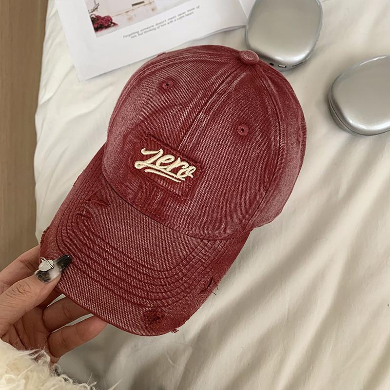 Stylish Embroidered Baseball Cap For Women With Sun Protection In Vintage Green Color