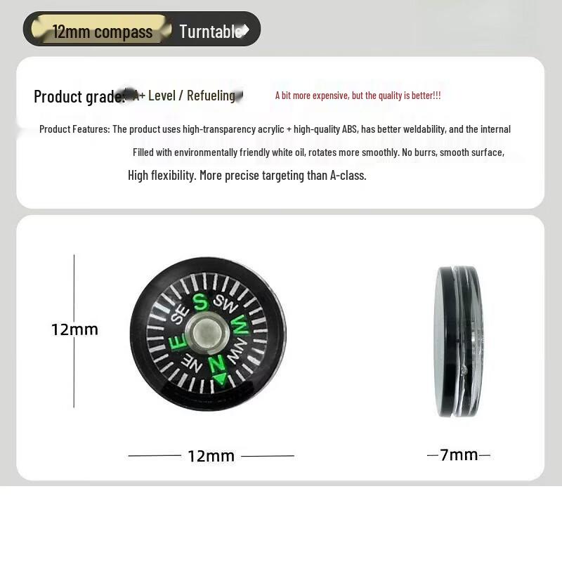 Qianyue Outdoor Plastic Compass (10-Pack)