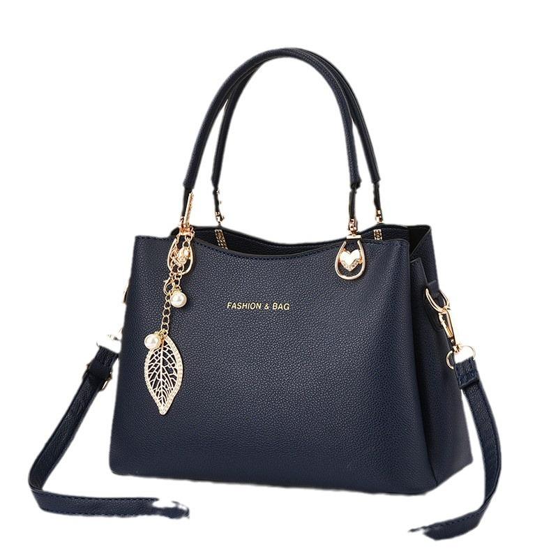 New Retro Tote Handbag Large Capacity Fashionable Simple Generous One-Shoulder Crossbody Women's Bag