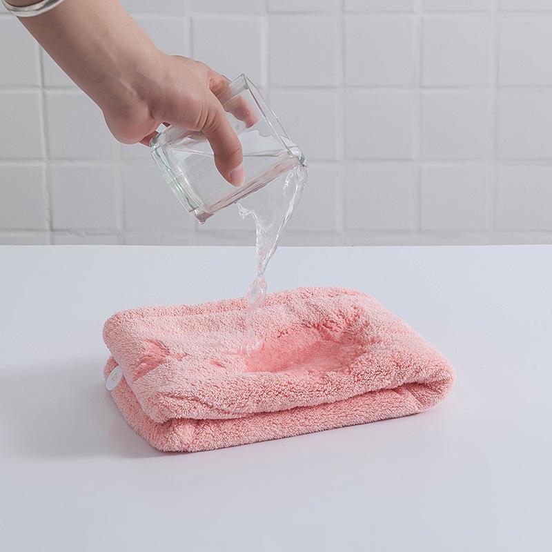 Women's Quick-Dry Coral Fleece Hair Wrap Towel