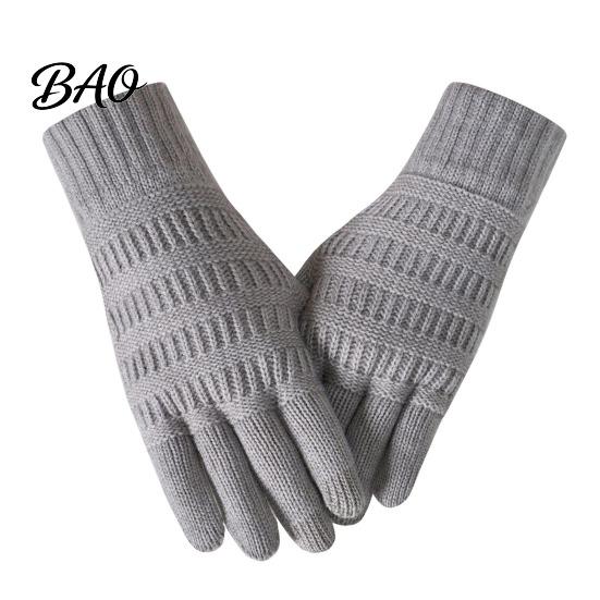 Winter Essentials for Sub Zero Weather Knitted Touchscreen Gloves Men Women, Warm Thermal Gloves, Thickened Comfortable Skin Friendly Mittens