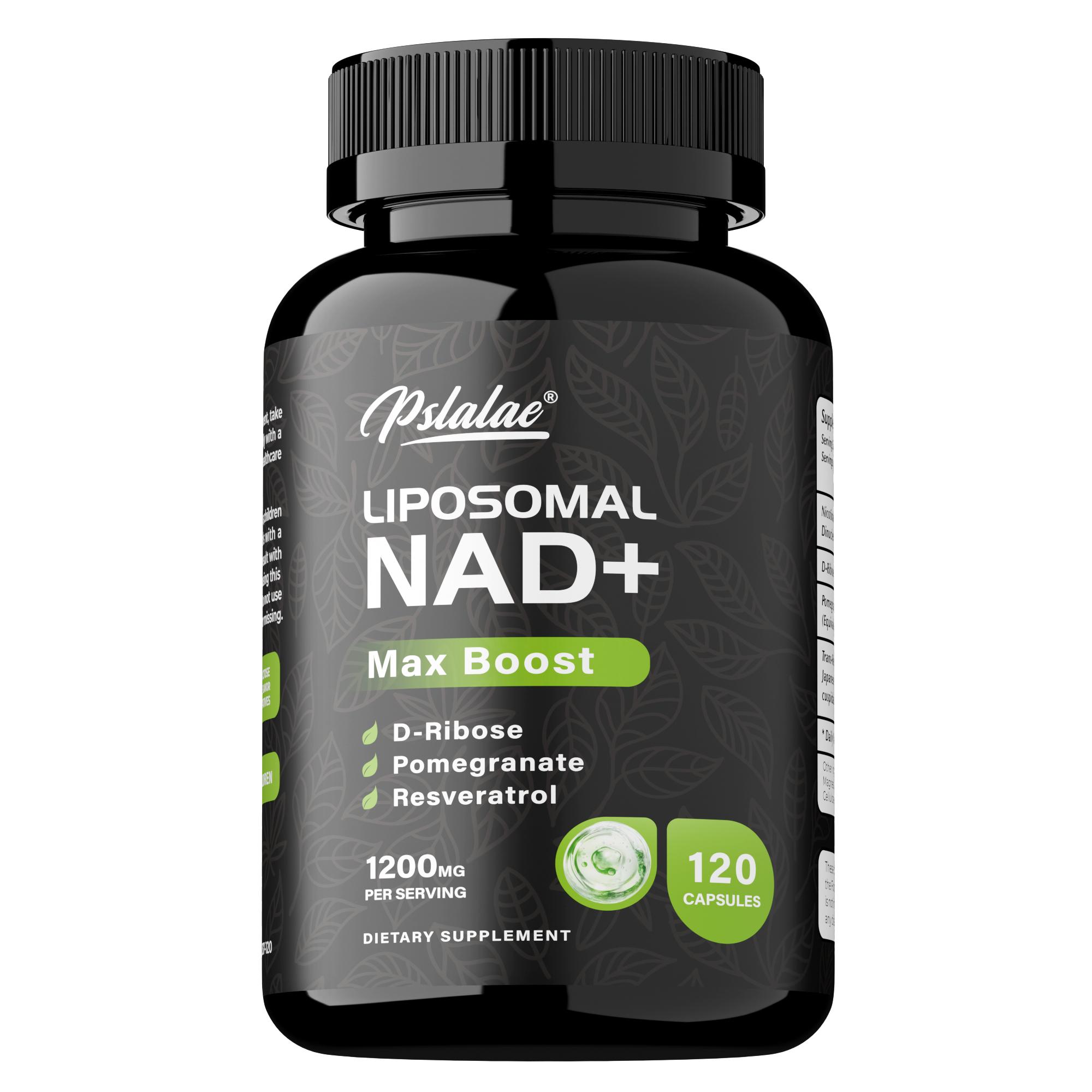 Pslalae NAD+ Dietary Supplement, Contains Resveratrol, D-Ribose, Pomegranate, Daily Nutritional Supplement 120*1