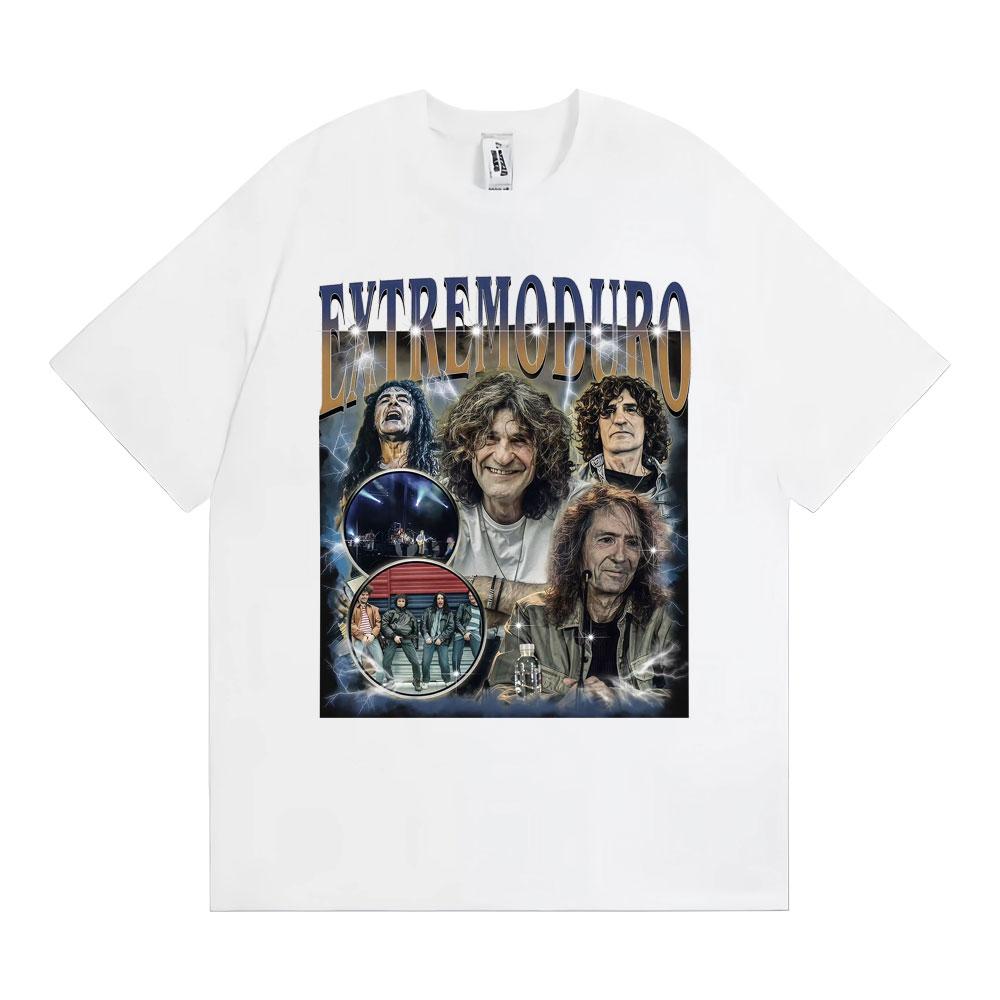 Rock Band Extremoduro Vintage Graphic Tshirts Unisexs Clothing Harajuku Hip Hop Punk Style T Shirt Cotton Loose Oversized Tshirt